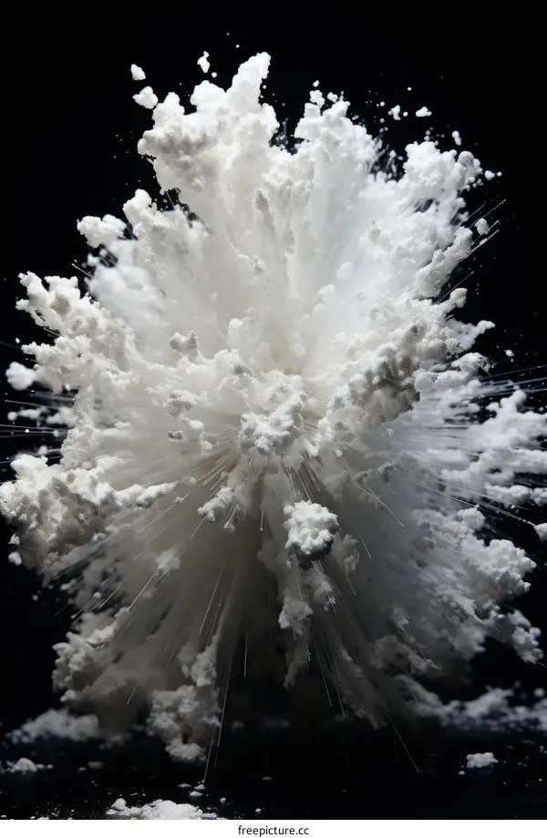 High-speed photography of chemical reaction