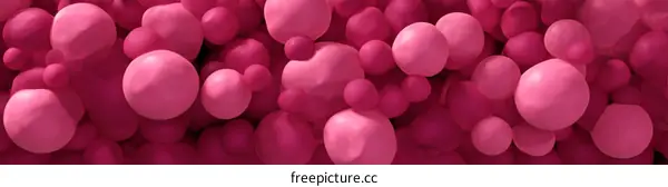 Abstract Pink Geometric Bubble Background
