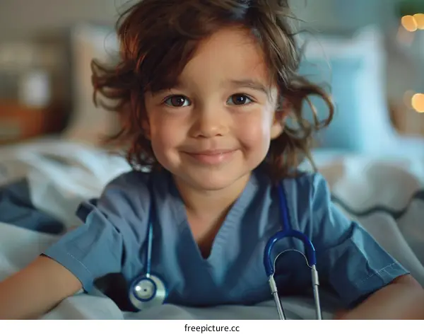 Toddler in Doctor Costume