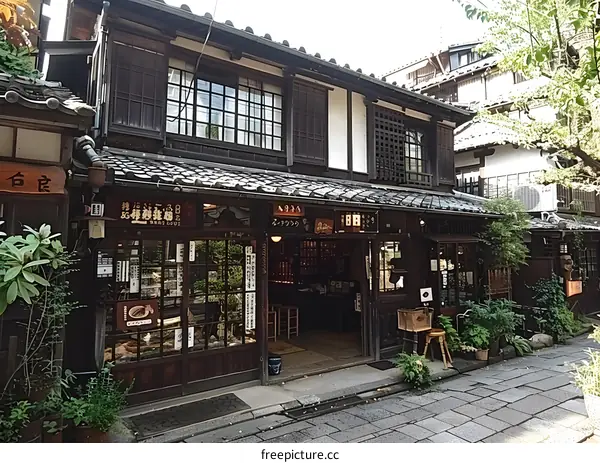 An old wooden house in Japan