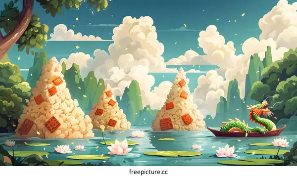 Dragon Boat Festival Scene