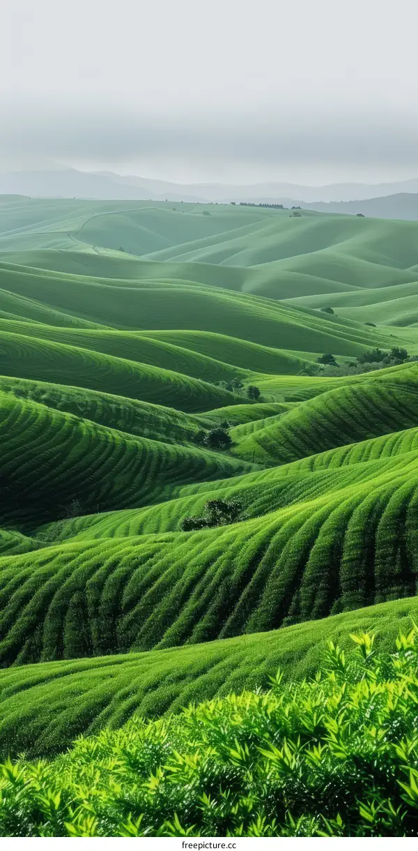 Rolling Green Hills in the Distance