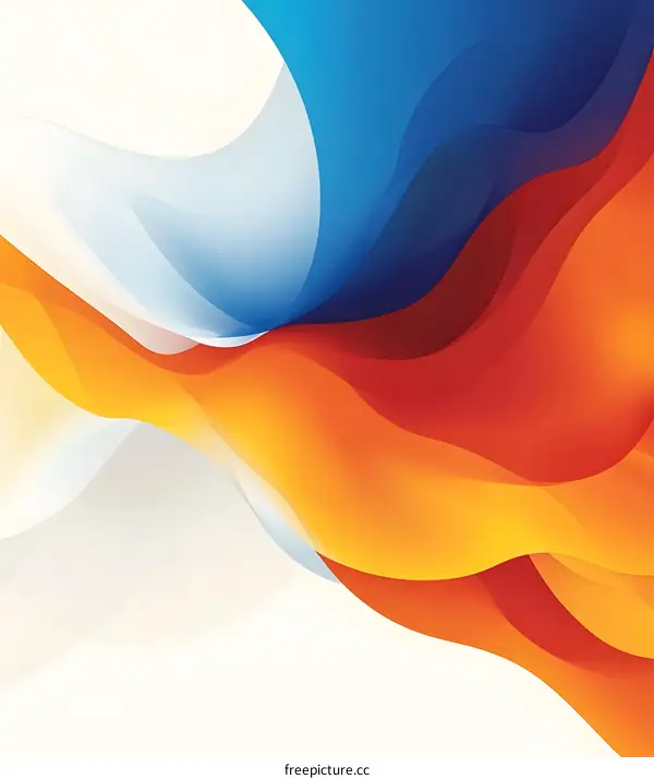 Abstract Colorful Swirling Design