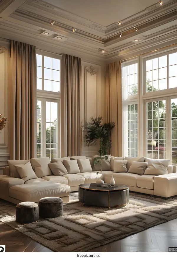 Modern minimalist living room