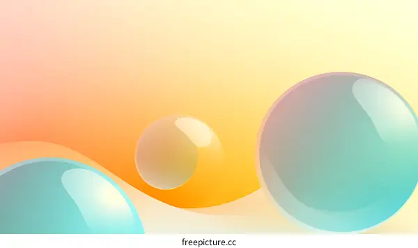 Abstract Colorful Gradient Circles Background Design