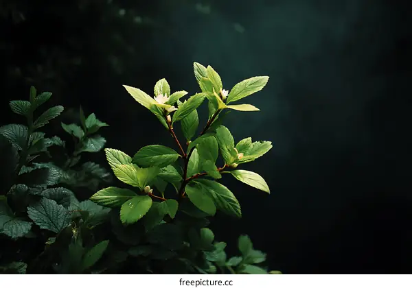 Nature Spring Flowers and Leaves Close-up Photo