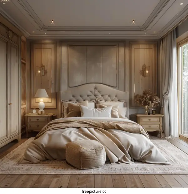 Elegant Bedroom Interior with Classic Design