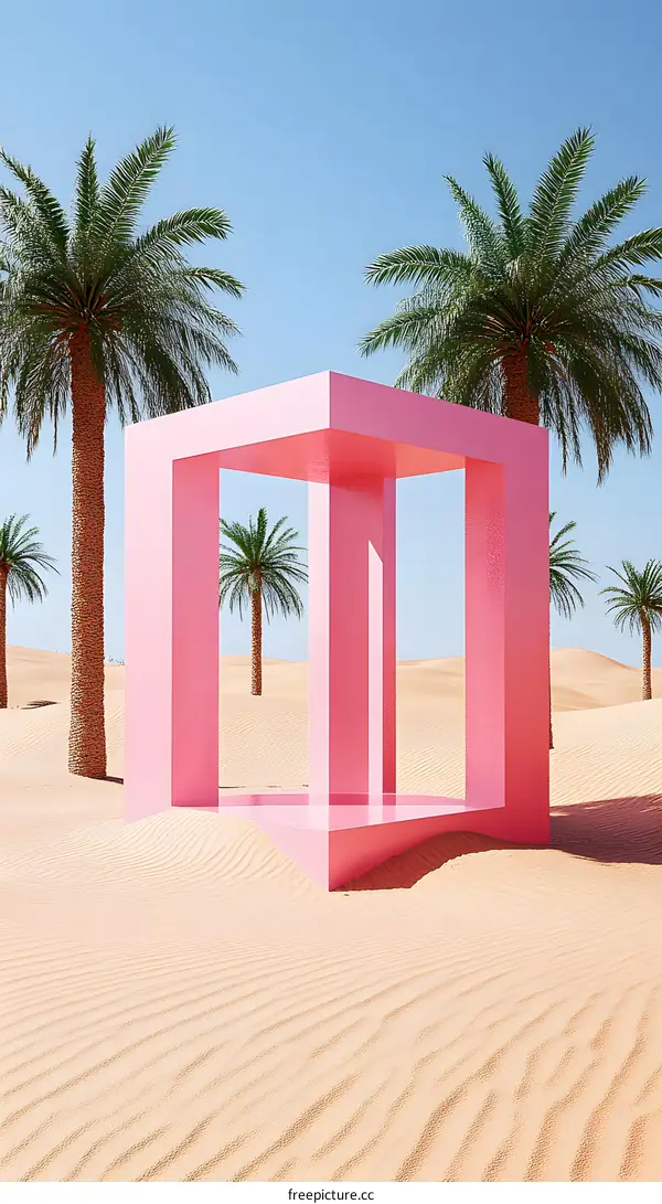 Pink Geometric Structure in the Desert