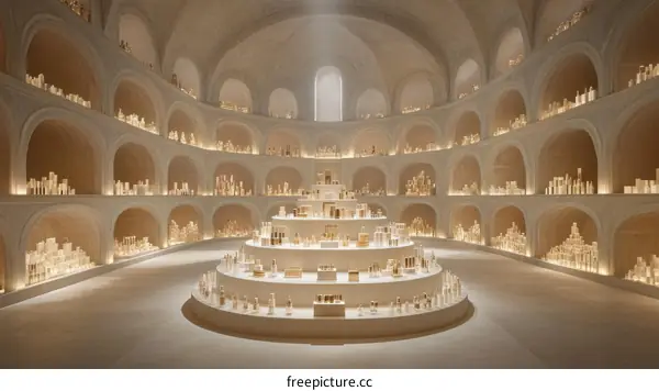 Creamy Cream Cosmetic Exhibition Hall