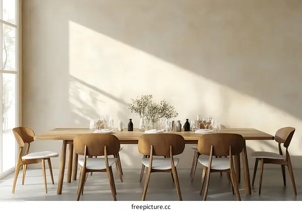 Modern Minimalist Dining Room Interior Design