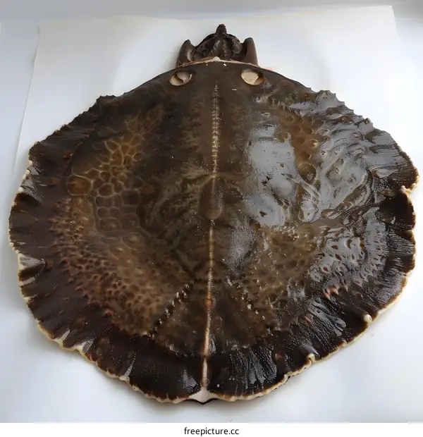 Dried stingray skin