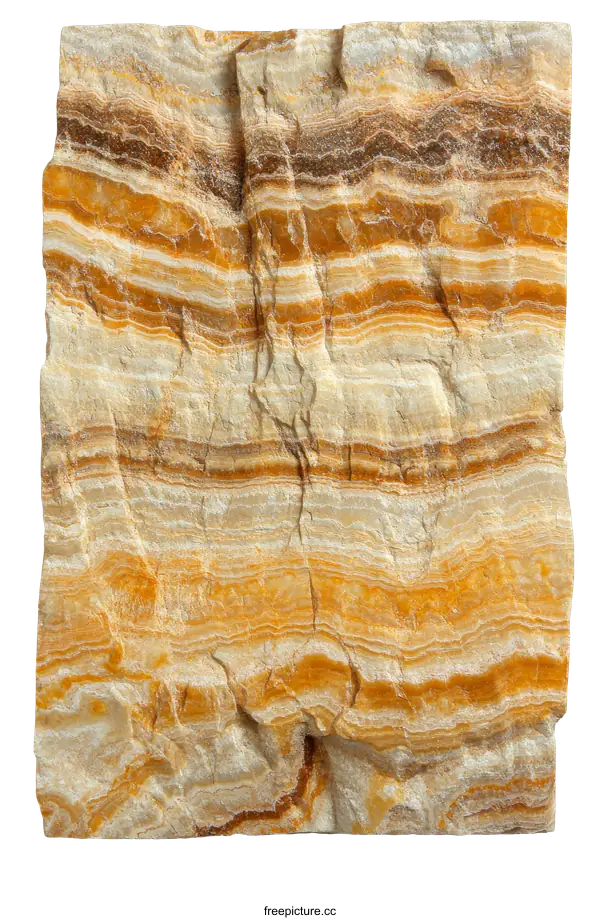 [Transparent Background PNG]Natural Agate Slab with Vibrant Colors