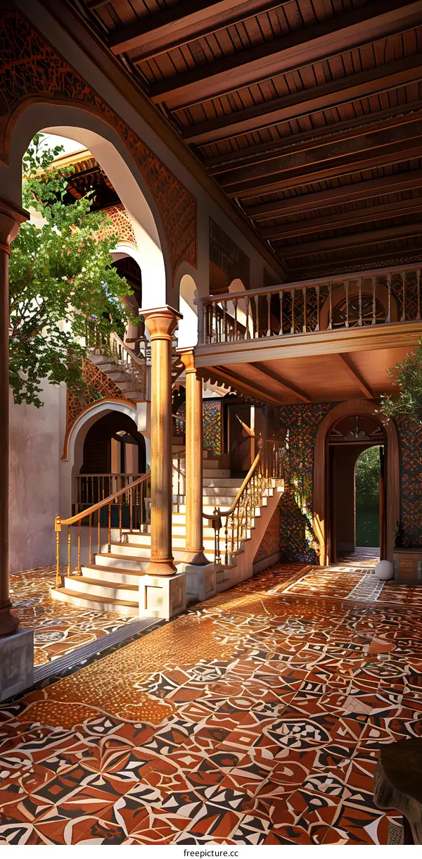 Ornate Interior Design of a Moroccan Palace