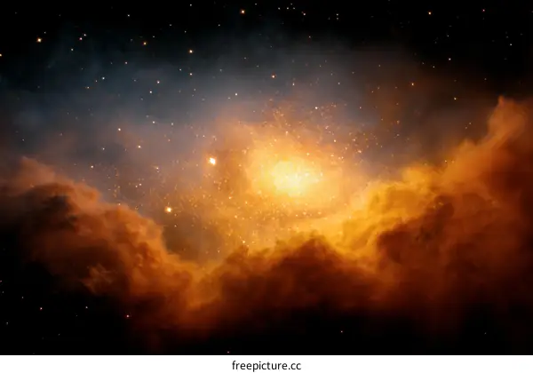 Celestial Nebulae: A Cosmic Tapestry of Light and Shadow