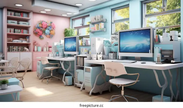 A Home Office Designed for Two