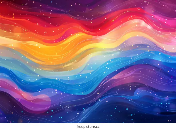 Colorful Wavy Lines