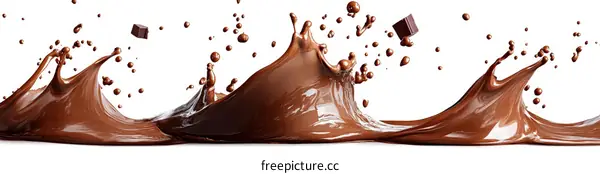 Chocolate Splash Abstract Art