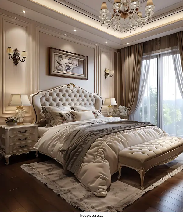 European-style bedroom
