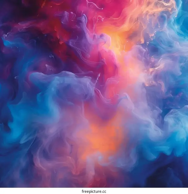 Colorful smoke background