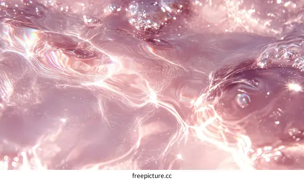 Abstract Pink Water Surface Texture