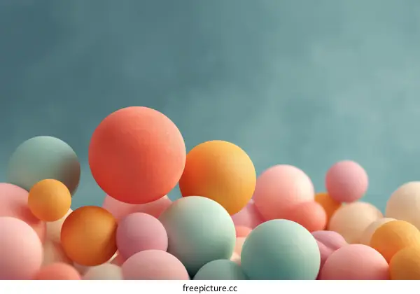 Colorful Abstract Balls Composition