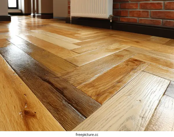 Beautiful Herringbone Wood Flooring Pattern
