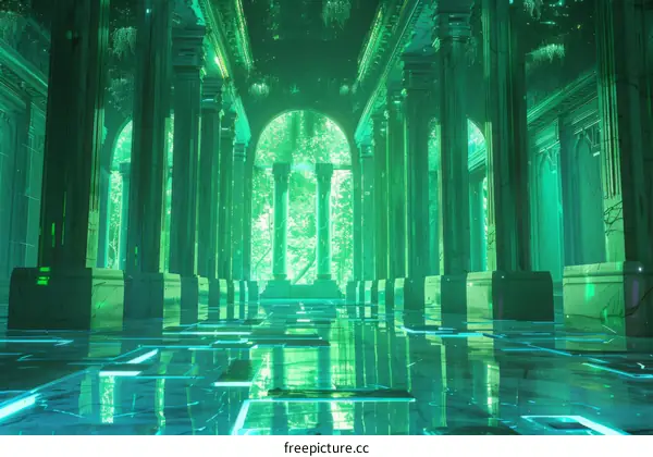 The Lost City of Atlantis Under the Sea