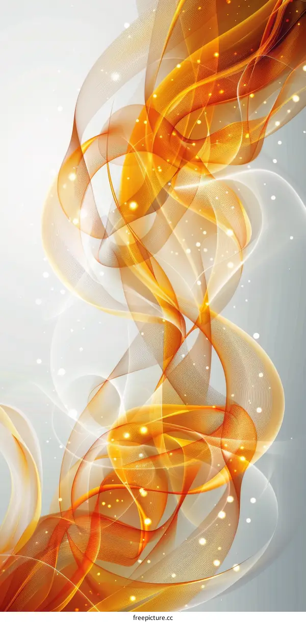 Golden Waves Abstract