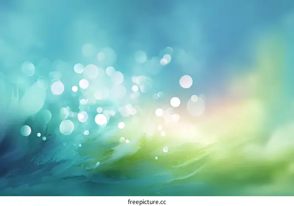 Abstract Colorful Bokeh Feather Background