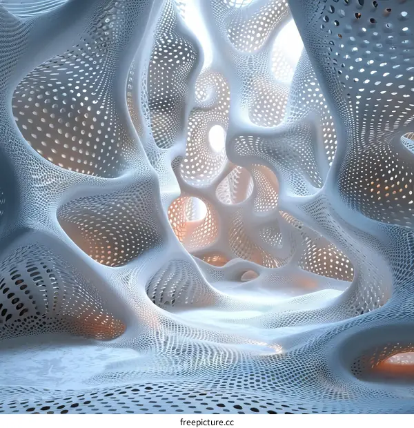 Futuristic Parametric Organic Interior Architecture