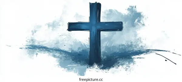 Abstract Religious Cross Illustration