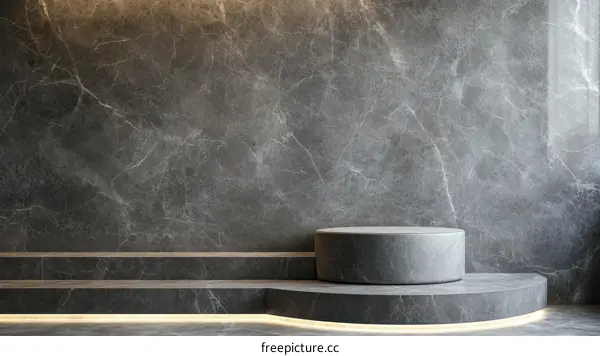 Modern Minimalist Marble Podium Display