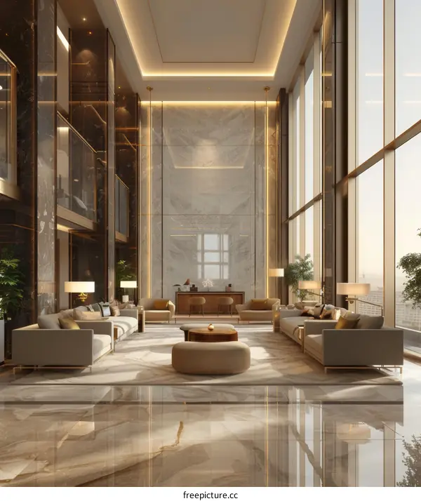 Luxury Modern Interior Design Lobby
