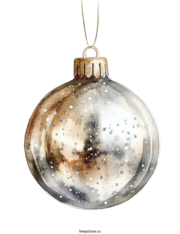 [Transparent Background PNG]Watercolor Christmas Ornament Illustration