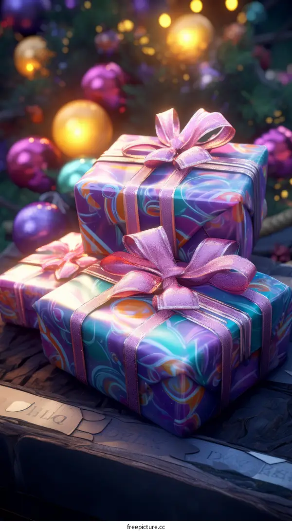 Beautifully Wrapped Christmas Presents