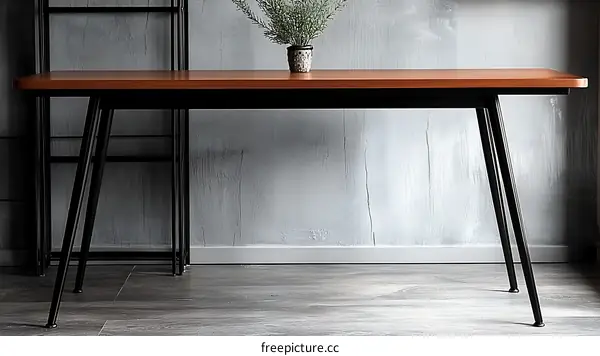 Modern Wooden Table with Stylish Legs