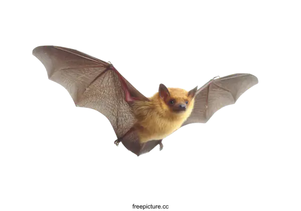 [Transparent Background PNG]Close-up Photography of a Bat in Flight