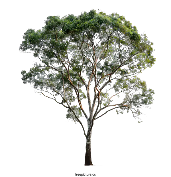 [Transparent Background PNG]Green Tree Isolated On White Background