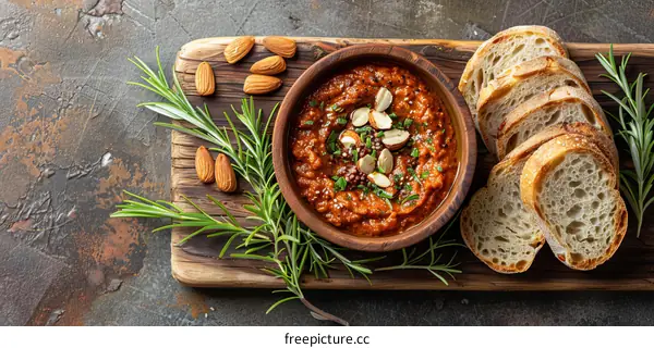 Roasted Red Pepper & Almond Hummus