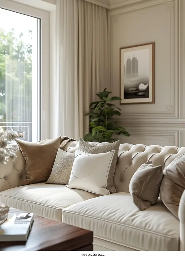 Modern minimalist style living room