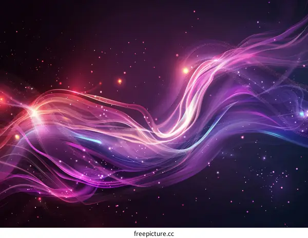 Colorful light flowing