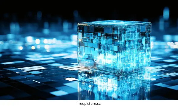 Abstract Technology Cube