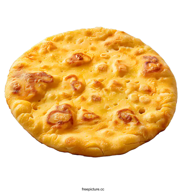 [Transparent Background PNG]Freshly baked flatbread on white background