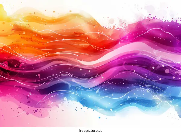 Vibrant Flowing Waves
