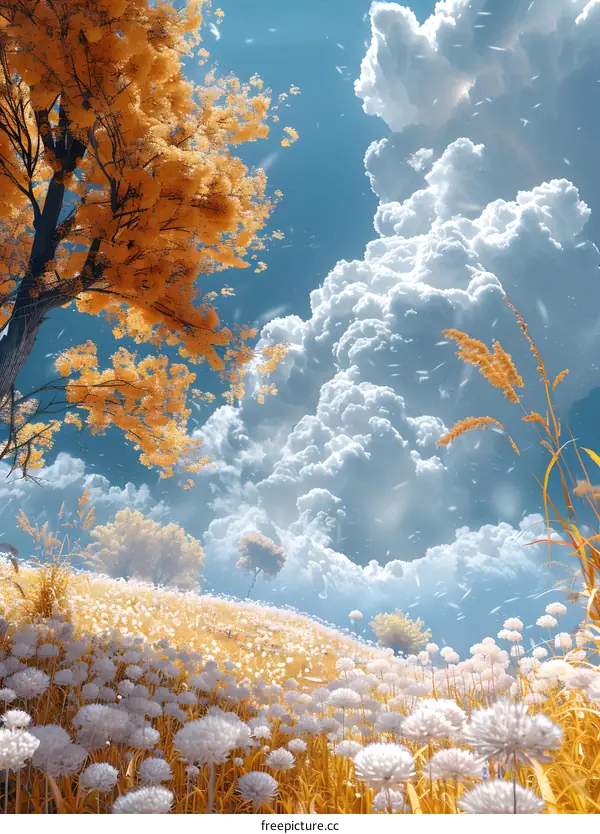 Scenery of Countryside in Autumn