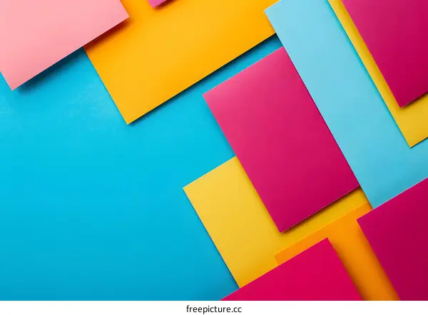 Abstract Background with Colorful Geometric Shapes