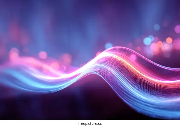 Abstract Colorful Wave Design Background