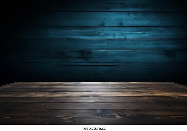 Blue Wooden Background