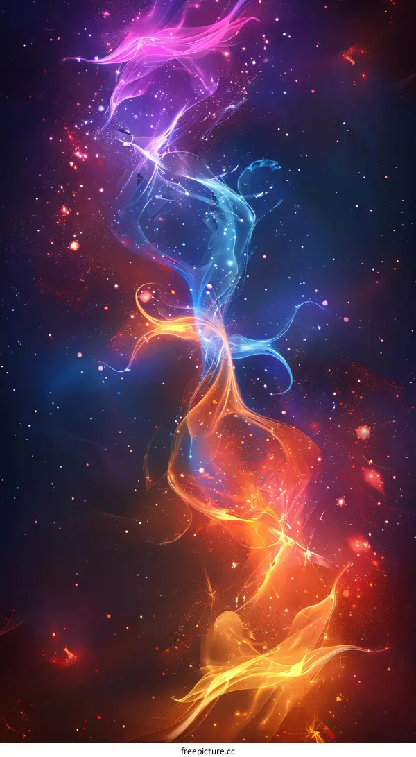 Enthralling Flame Nebula in the Vastness of Space