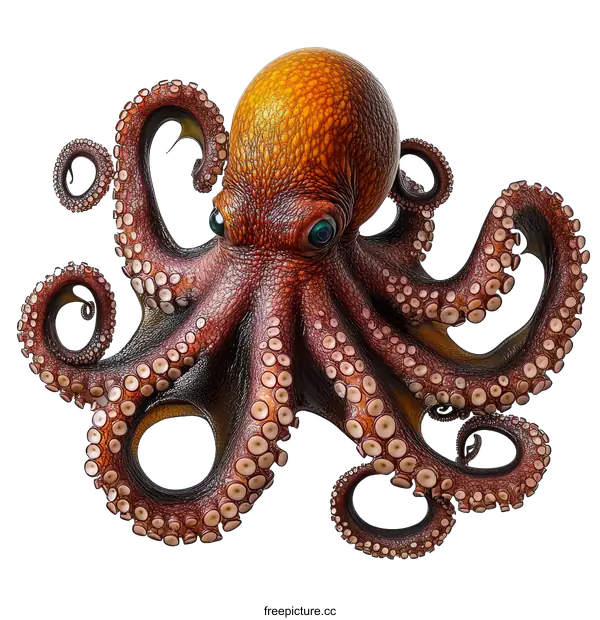 [Transparent Background PNG]Beautiful Illustration of an Octopus